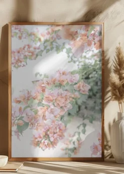 Peach Bougainvillea Plakat (21x29.7 cm (A4))