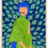 Peacock woman Plakat (21x29.7 cm (A4))