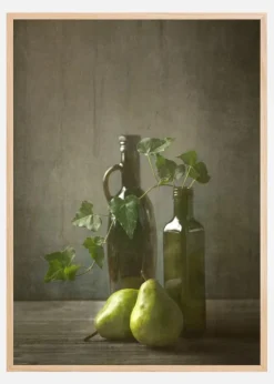 Pears And Bottles Plakat (21x29.7 cm (A4))