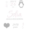 Penguin Birth Poster Pink (21x29,7 cm (A4))