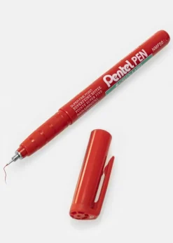 Pentel NMF50-B - rød albumpen - 0,4 mm