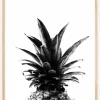 Pineapple B&W Plakat (21x29.7 cm (A4))