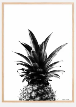 Pineapple B&W Plakat (21x29.7 cm (A4))