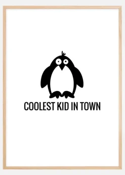 Pingvin Cool Plakat (30x40 cm)
