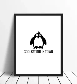 Pingvin Cool Plakat (30x40 cm)