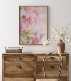 Pink Flowers Plakat (21x29.7 cm (A4))