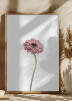 Pink Gerbera Plakat (21x29.7 cm (A4))