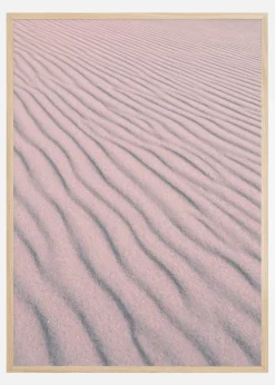 Pink Sandy Waves Plakat (21x29.7 cm (A4))