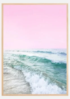 Pink Sky Beach Plakat (21x29.7 cm (A4))