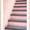 Pink stairs Plakat (21x29.7 cm (A4))