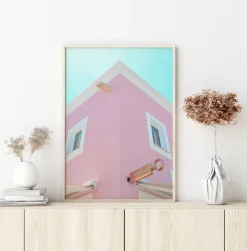 Pink Town Plakat (21x29.7 cm (A4))
