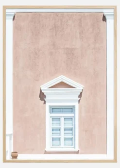 Pink wall and a pediment Plakat (21x29.7 cm (A4))