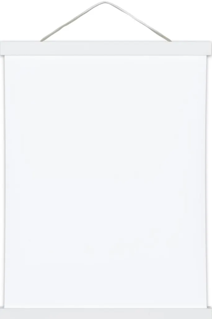 Plakatlister Hvid - 50 cm