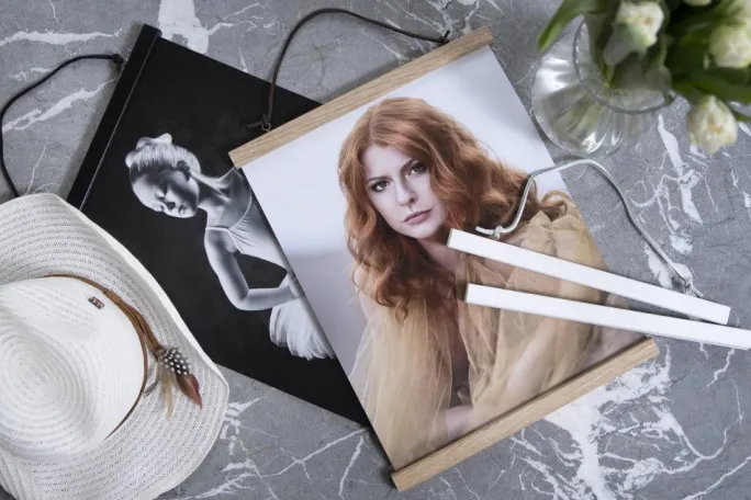 Plakatlister Hvid - 61 cm