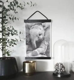 Plakatlister Sort - 50 cm