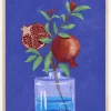 Pomegranate in Vase Plakat (21x29.7 cm (A4))