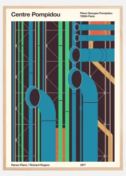 Pompidou Plakat (21x29.7 cm (A4))