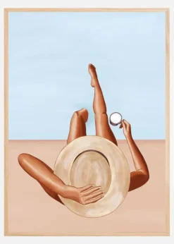 Poolside Girl Plakat (21x29.7 cm (A4))