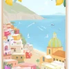 Positano Plakat (21x29.7 cm (A4))