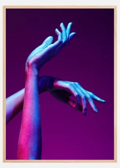 Purple Hands Plakat (21x29.7 cm (A4))