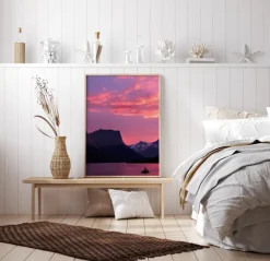 Purple Night Plakat (21x29.7 cm (A4))