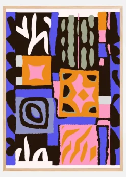 Purple Peru Pattern Plakat (21x29.7 cm (A4))