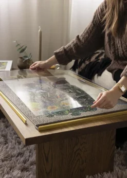 Puslespilsramme Guld 50x70 cm