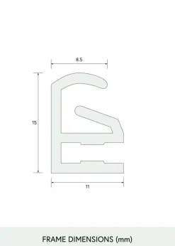 Puslespilsramme Sort 48x68,5 cm