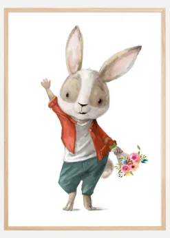 Rabbit on date Plakat (21x29.7 cm (A4))