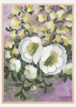 Raelynna painterly florals Plakat (21x29.7 cm (A4))