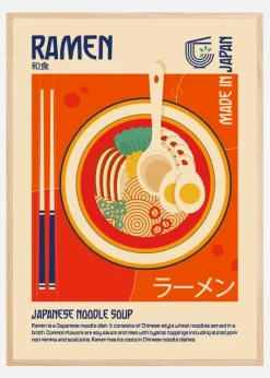 Ramen Japanese Food Print Plakat (21x29.7 cm (A4))