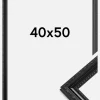 Ramme Abisko Akrylglas Sort 40x50 cm