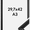 Ramme Abisko Akrylglas Sort 29,7x42 cm (A3)