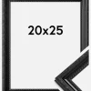 Ramme Abisko Akrylglas Sort 20x25 cm