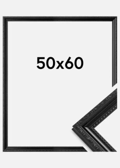 Ramme Abisko Akrylglas Sort 50x60 cm