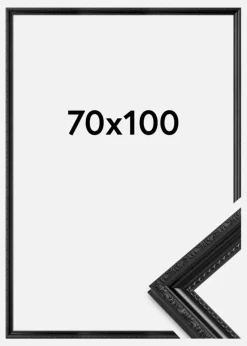 Ramme Abisko Akrylglas Sort 70x100 cm