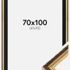Ramme Abisko Guld 70x100 cm - Passepartout Sort 62x93 cm
