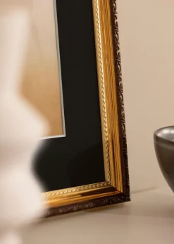 Ramme Abisko Guld 24x30 cm - Passepartout Sort 18x24 cm