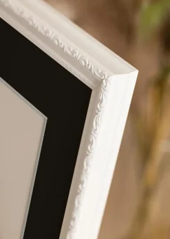 Ramme Abisko Hvid 30x30 cm - Passepartout Sort 20x20 cm