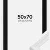 Ramme Abisko Hvid 50x70 cm - Passepartout Sort 16x24 inches