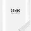 Ramme Abisko Hvid 35x50 cm - Passepartout Hvid 11x17 inches