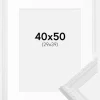 Ramme Abisko Hvid 40x50 cm - Passepartout Hvid 30x40 cm
