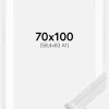 Ramme Abisko Hvid 70x100 cm - Passepartout Hvid 59,4x84 cm (A1)