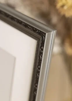 Ramme Abisko Sølv 35x50 cm - Passepartout Hvid 30x35 cm