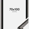 Ramme Abisko Sølv 70x100 cm - Passepartout Sort 62x93 cm