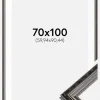 Ramme Abisko Sølv 70x100 cm - Passepartout Hvid 24x36 inches