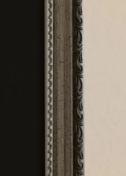 Ramme Abisko Sølv 40x60 cm - Passepartout Sort 32,9x48,3 cm (A3+)