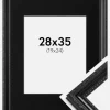 Ramme Abisko Sort 28x35 cm - Passepartout Sort 20x25 cm