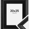 Ramme Abisko Sort 20x25 cm - Passepartout Sort 15x20 cm
