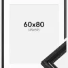 Ramme Abisko Sort 60x80 cm - Passepartout Hvid 50x60 cm